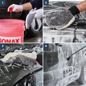 Manusa de Spalat SONAX WaschHandschuh Duo, Materiale Premium, Curatare Eficienta - Img 5