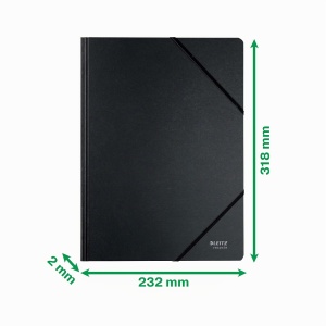 Mapa cu elastic Leitz Recycle A4, 10 buc, 250 foi, reciclata, neagra - Img 9