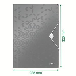 Mapa cu prindere pe colt Leitz 45990036, A4, PP, albastru metalic - Img 5