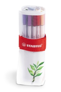 Marker Premium STABILO Pen 68 brush, 24 culori, varf flexibil