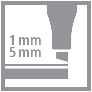 Marker Premium STABILO Pen 68 MAX cu Keilspitze, 1-5 mm, Culoare Brilanta - Img 7