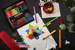 Marker STABILO pointMax cu varf din nylon de 0,8 mm, multiple culori - Img 5