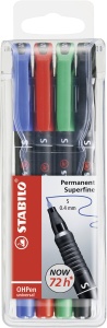Marker universal STABILO OHPen, 3 grosimi, 8 culori disponibile