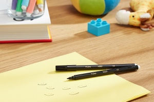 Markere BIC Kids Visa, 24 bucati, negru, cu varf fin, lavabile - Img 7