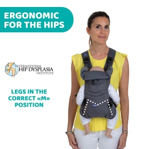 Marsupiu ergonomic Chicco EasyFit pentru nou-nascuti si copii suport cap si gat pana la 9 kg - Img 5
