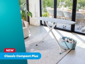 Masa de calcat Leifheit Classic M Compact Plus, 120 x 38 cm, ajustabila, cu priza integrata - Img 5