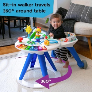 Masa de joaca Baby Einstein Around We Grow 4-in-1, cu muzica si lumini, 15 jucarii - Img 3