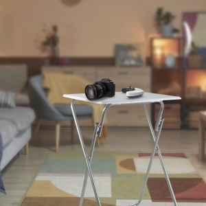 Masa pliabila Jocca, MDF cu picioare metalice, 48x38x66 cm, capacitate 20 kg - Img 3