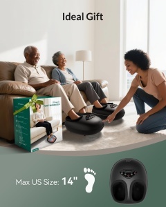 Masaj Electric pentru Picioare Snailax cu Functie de Calorifere, Knetmassage si Comprimare Aer - Img 8