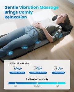 Masaj Mat pentru Intregul Corp COMFIER, Shiatsu, Functie de Vreme, Fara Cablu - Img 4