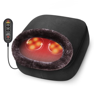 Masajer electric pentru picioare Snailax cu functie de incalzire, 2-in-1, portabil