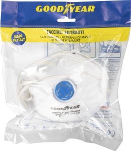Masca de protectie Goodyear FFP2 cu ventil, model G122IN92V, material netesut - Img 3