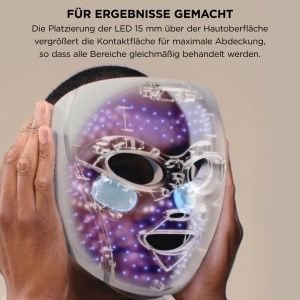 Masca LED pentru fata Shark CryoGlow, racire oculara, anti-aging, culoare mov - Img 4