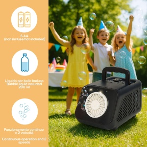 Masina Automatica de Seifenblase BEPER cu LED, 200 ml, 2 viteze - Img 2