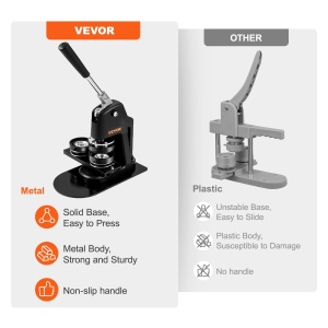 Masina de Buton VEVOR 2-in-1, 32 mm si 58 mm, Set Complet - Img 3