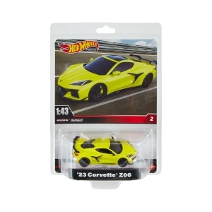 Masina de colectie Hot Wheels Premium Corvette Z06, 143, Metal, Detalii Premium
