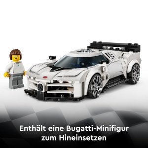 Masina de construit LEGO Speed Champions Bugatti Centodieci, 291 piese, cu minifigurina - Img 5