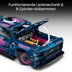 Masina de construit LEGO Technic Ford Mustang GT - 973 piese, model personalizabil - Img 4