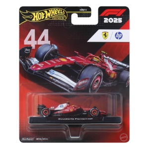 Masina de curse Hot Wheels Premium F1 Lewis Hamilton 164 cu detalii autentice