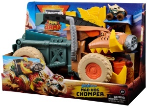 Masina de Curse Mini Jams Megalodon Mad Hog Chomper 187 cu 2 Barili - Img 10