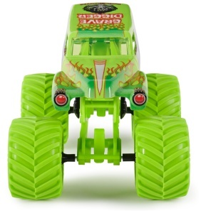 Masina de curse Monster Jam Grave Digger, metal, 124, cu suspensie functionala - Img 4
