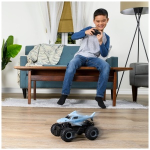 Masina de curse RC Monster Jam Megalodon, 124, cu telecomanda 2.4GHz - Img 3