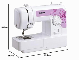 Masina de cusut Brother J17s, Electromecanica, Alba, Dimensiuni 146x392x308 mm - Img 5