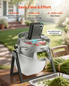 Masina de Erat VEVOR V-BT-ZD-16-EU, 2-in-1 Manuala Electrica, 370 mm, Inox - Img 3