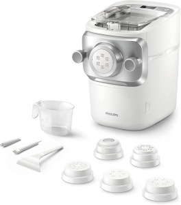 Masina de facut paste Philips HR266000, automata, 6 forme, alba - Img 2