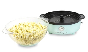 Masina de facut popcorn Nostalgia Retro 5.5L - Aqua, tehnologie rapida, design retro - Img 3