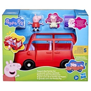 Masina de familie Peppa Pig, rosie, pentru 5 figurine, cu accesorii incluse - Img 2