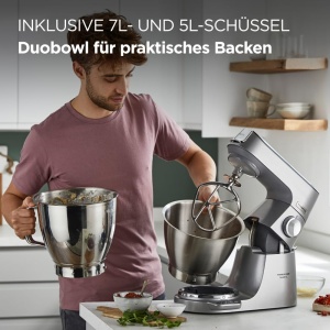 Masina de Gatit Kenwood Titanium Chef Baker XL KVL85.224SI, 1200W, 7L, Argintie - Img 3