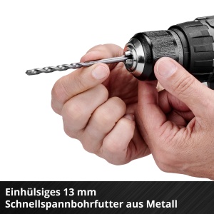 Masina de gaurit combinata cu acumulator profesionala Einhell TP-CD 18/60 Li-i BL Solo Power X-Change (Li-Ion, 18 V, motor fara perii, 60 Nm, rata de impact 32.000 min-1, livrare fara baterie si incarcator) - Img 7