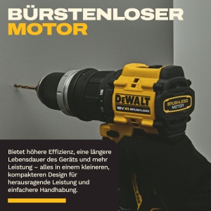 Masina de gaurit cu acumulator DEWALT DCD803KN-XJ, 18V, 73 Nm, 4 capete interschimbabile - Img 6
