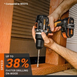 Masina de gaurit cu percutie WORX NITRO WX352.4, 20V, motor fara perii, 60Nm - Img 4