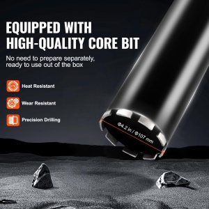 Masina de gaurit diamantata VEVOR Z1Z-CF-9235 3200W pentru beton si caramida utilizare umeda si uscata - Img 4