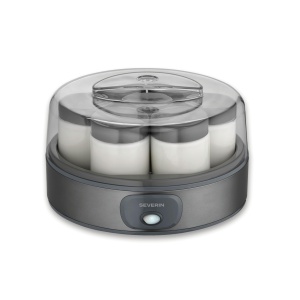 Masina de iaurt Severin JG 3510, 1L, 18W, inox negru, 7 borcane