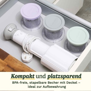 Masina de inghetata Cuisinart FreezeWand, 3 cupe, compacta, albgri - Img 7