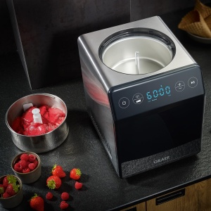 Masina de inghetata GRAEF IM700 2L Touch-Display Negru Cream Control - Img 2