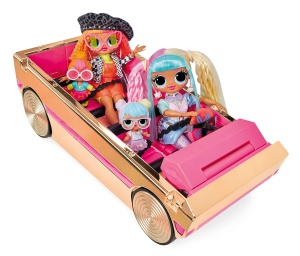 Masina de Jucarie L.O.L. Surprise 3-in-1 Party Cruiser - RosegoldRosa, cu Dans si Piscina - Img 8