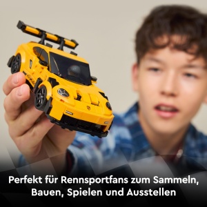 Masina de Jucarie LEGO Speed Champions Porsche 911 GT3 RS, 348 piese, cu Minifigurina - Img 3