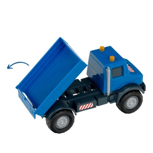 Masina de Jucarie Mercedes-Benz Unimog Kipper 124 cu Kippmechanismus pentru Copii - Img 3
