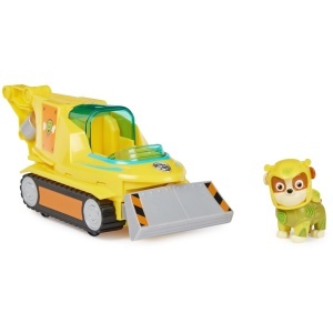 Masina de jucarie PAW PATROL Aqua Pups cu figurina Rubble, 23 cm, design Hammerhai