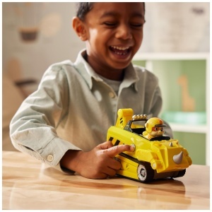Masina de Jucarie Paw Patrol Jungle Pups - Vehicul Nashorn cu Figurina Rubble, 3 ani - Img 9