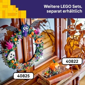 Masina de Jucarie Pickup LEGO 40822 cu Halloweenkurbis si Minifigurina Fermier - Img 7