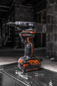Masina de nituit AEG BNZ18-0, 18 V, 10.000 N, compatibila cu nite de 2,4-4,8 mm - Img 5
