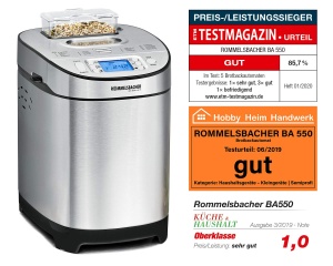 Masina de Paine ROMMELSBACHER BA 550, 13 Programe, Capacitate 700900 g - Img 2