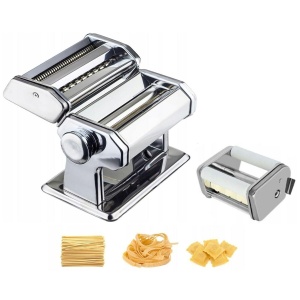 Masina de paste Maestro MR-1679R, aparat manual de paste proaspete, taietor de paste, otel inoxidabil, 8 setari de grosime, atasament ravioli, operare usoara pentru casa, lasagna, spaghete, taitei - Img 6