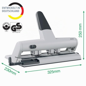 Masina de perforat Leitz AKTO, 30 foi, 6 gauri, alb - Img 3