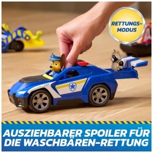 Masina de salvare PAW PATROL Chase cu figurine, 15 cm, cu mecanism de retragere - Img 4